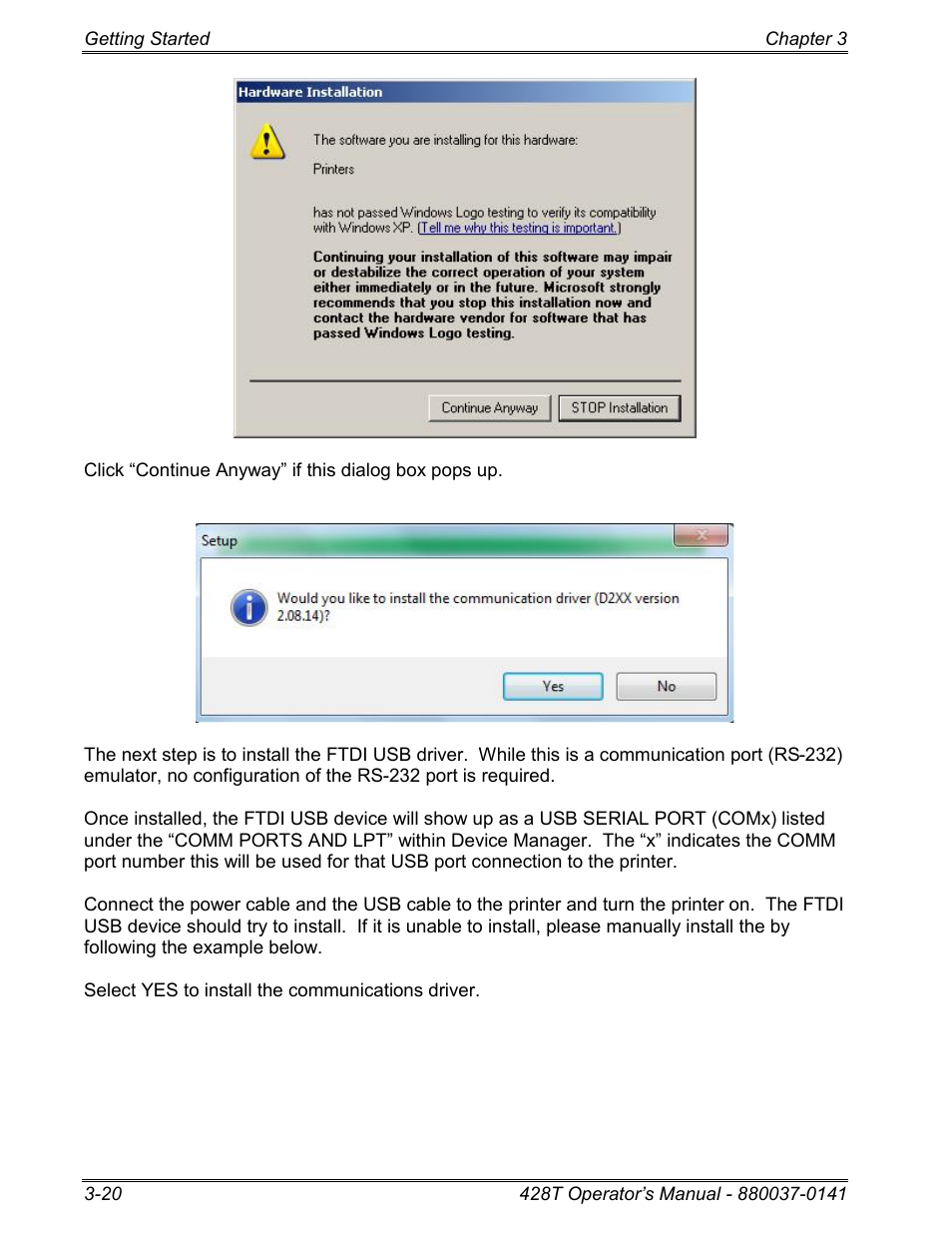 Microcom 428T User Manual | Page 36 / 249