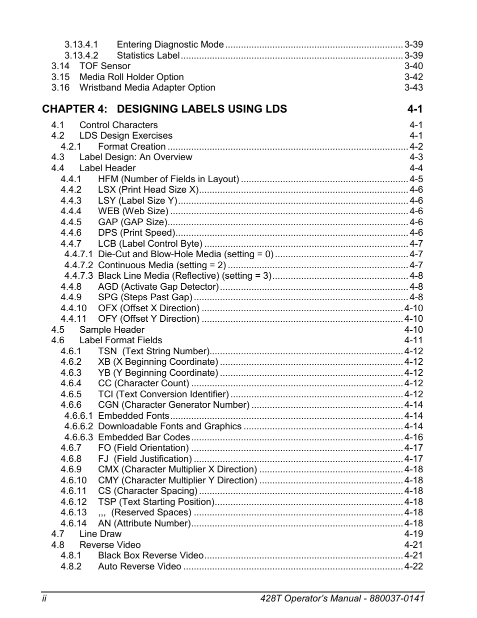 Microcom 428T User Manual | Page 6 / 249