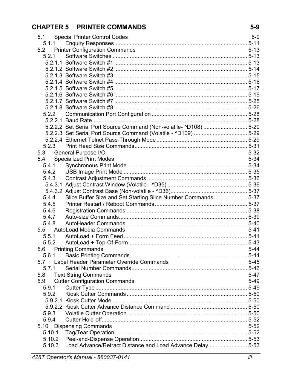 Microcom 428T User Manual | Page 7 / 249