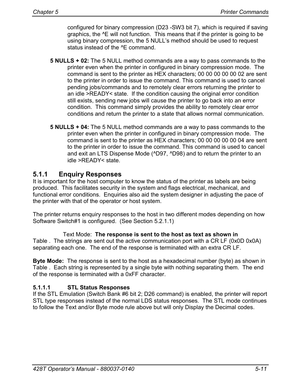 1 enquiry responses | Microcom 428T User Manual | Page 85 / 249