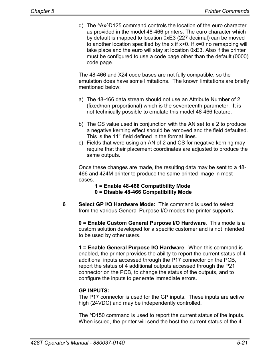 Microcom 428T User Manual | Page 95 / 249