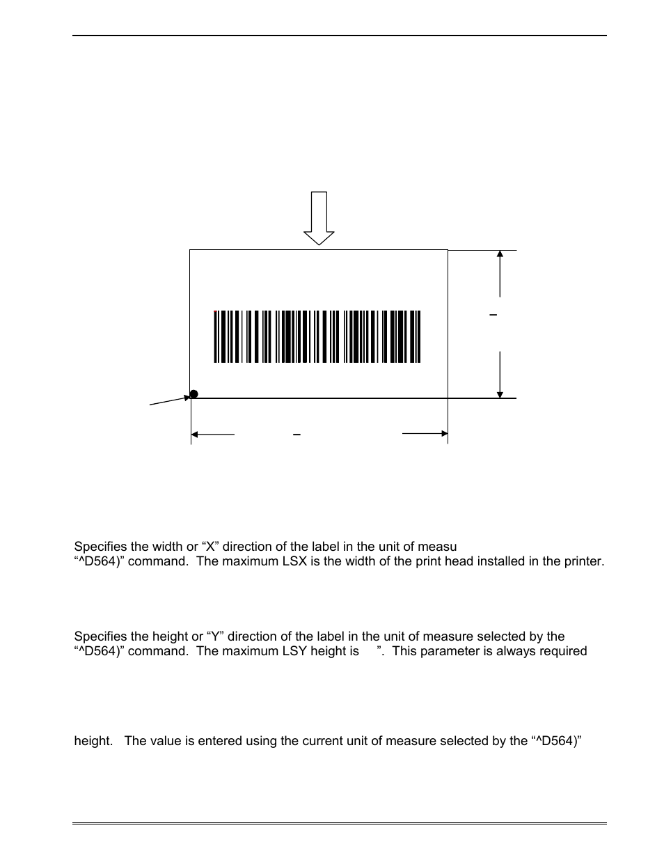 D200)lsx, lsy, gap, drm, spd, det, ofx, ofy, Microcom corporation, Print direction | Microcom LDSII User Manual | Page 23 / 121