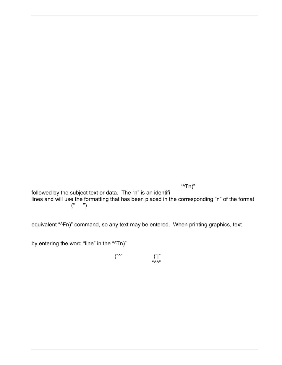 6 text entry command - ^tn) | Microcom LDSII User Manual | Page 33 / 121
