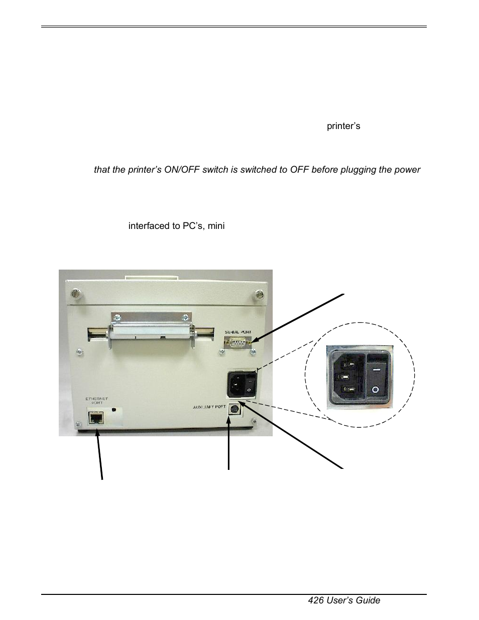 2 connecting the printer | Microcom 226 Users Guide User Manual | Page 18 / 70