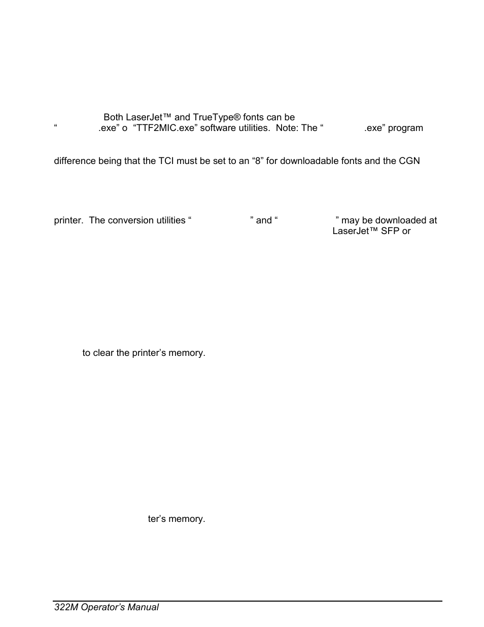 Chapter 8: downloadable fonts, 1 using the font conversion utilities | Microcom 322M User Manual | Page 69 / 120