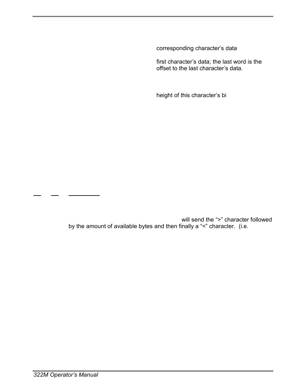 4 downloadable font command summary | Microcom 322M User Manual | Page 73 / 120