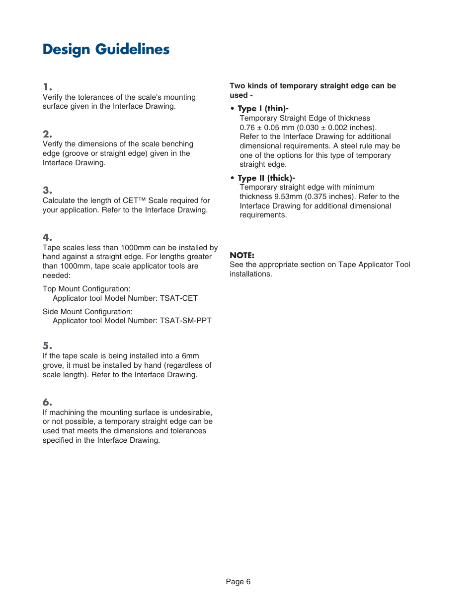 Design guidelines | MicroE CET for MTE Series User Manual | Page 6 / 27