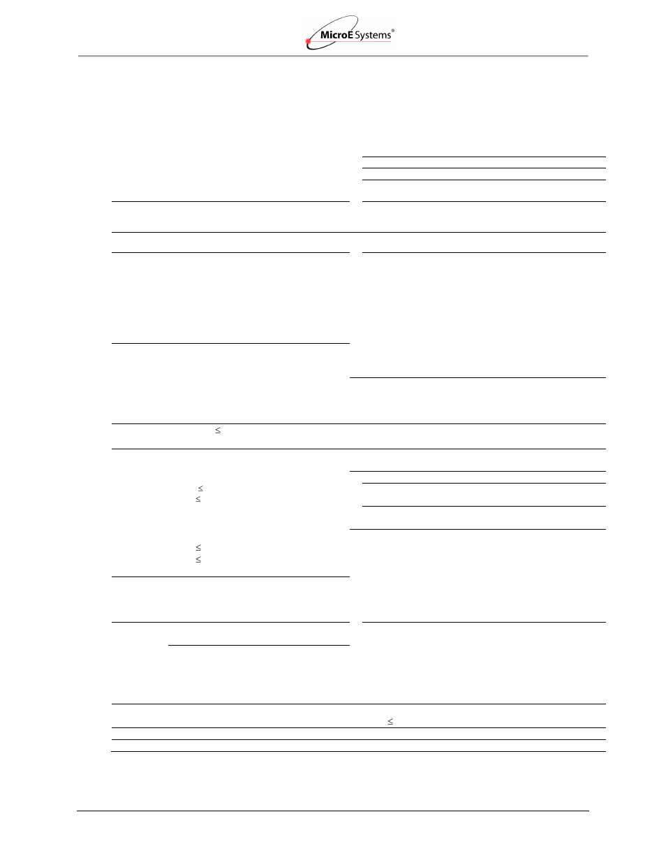0 appendix, 1 specifications, Appendix | Specifications | MicroE Mercury II 6000 User Manual | Page 21 / 73