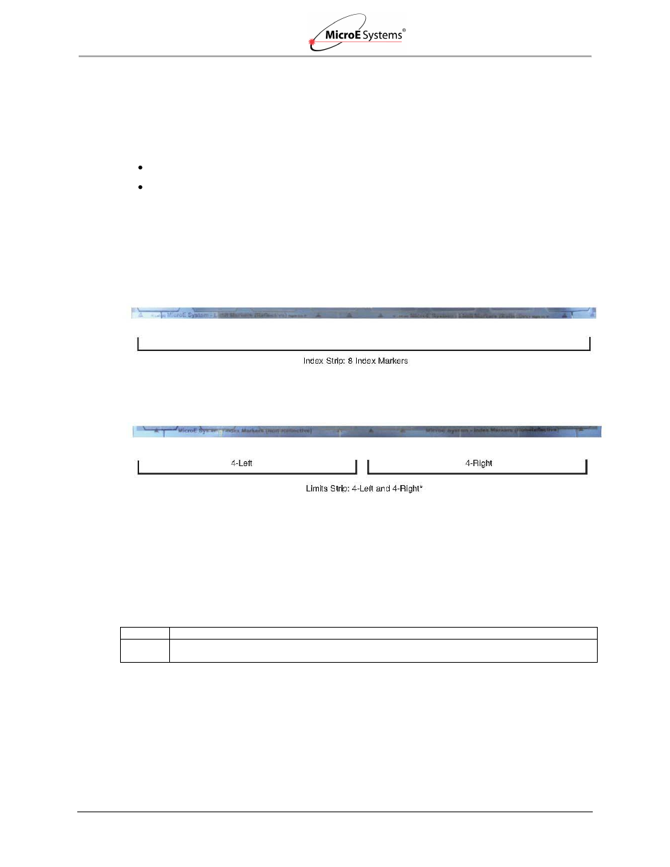 0 stick-on index and limit markers installation, 1 stick-on marker strips, 2 remove markers from strip | Stick-on index and limit markers installation, Stick-on marker strips, Remove markers from strip | MicroE Mercury II 6000 User Manual | Page 68 / 73