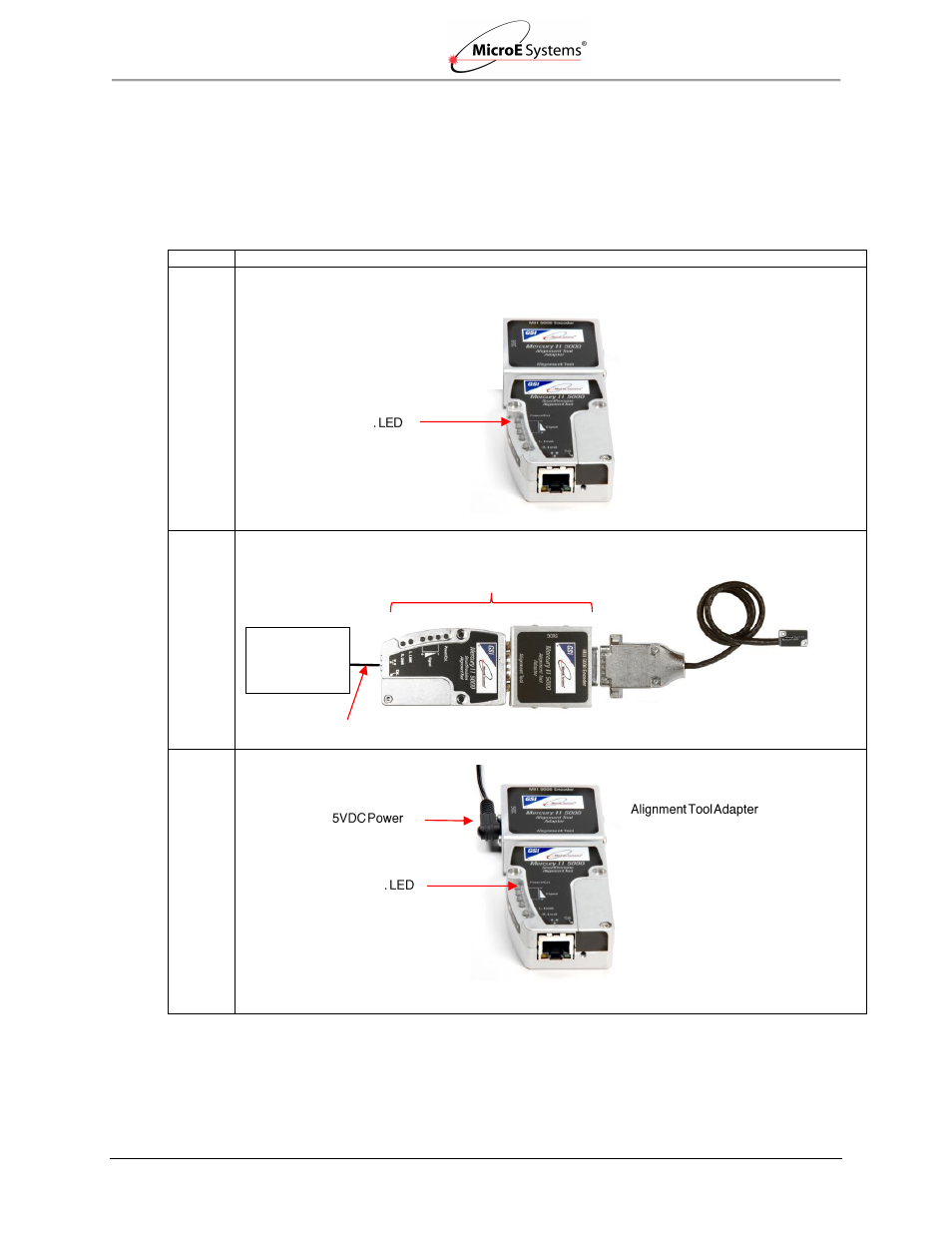 2 using the software, 1 connect the alignment tool and encoder, Using the software | Connect the alignment tool and encoder, Section | MicroE Mercury II 5000 User Manual | Page 15 / 70