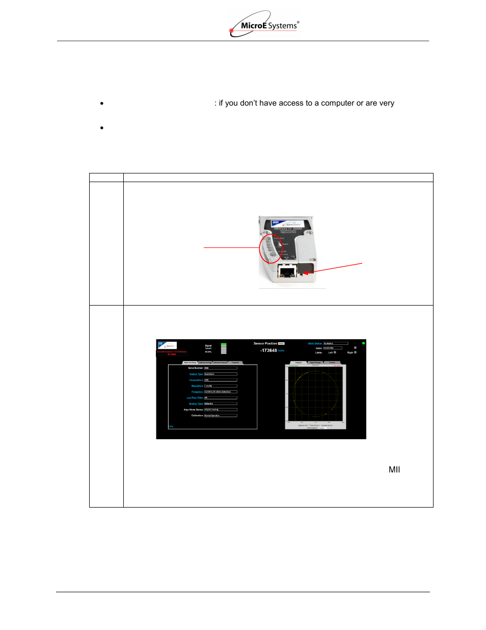 0 sensor alignment and calibration, Sensor alignment and calibration | MicroE Mercury II 5000 User Manual | Page 9 / 70