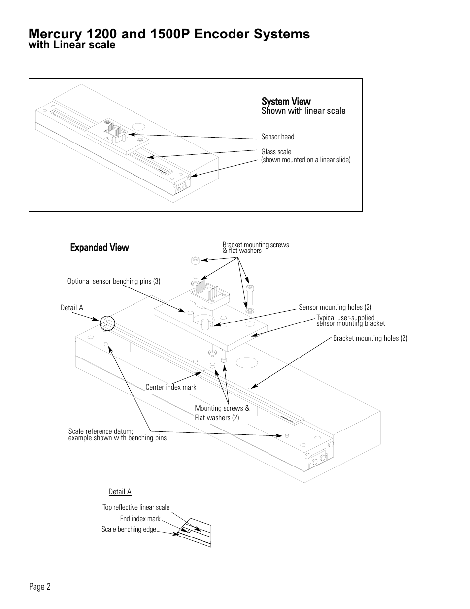 Linear encoder system diagram | MicroE 1200 Mercury User Manual | Page 4 / 11