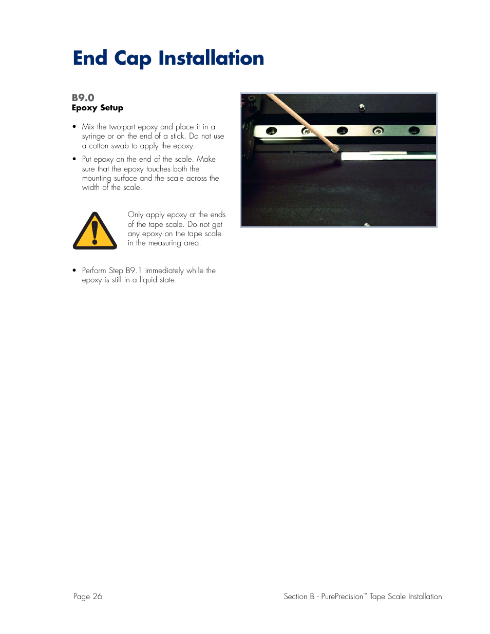 End cap installation | MicroE Mercury II 6000V User Manual | Page 48 / 67