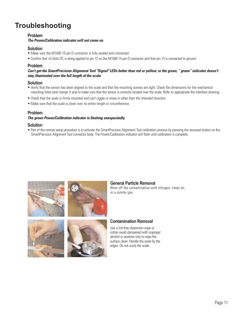 Troubleshooting | MicroE 1000V Mercury User Manual | Page 13 / 14