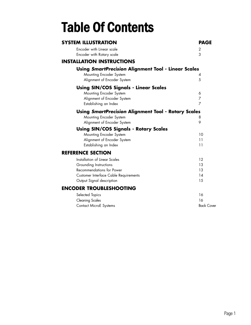 MicroE 1500S Mercury User Manual | Page 3 / 19