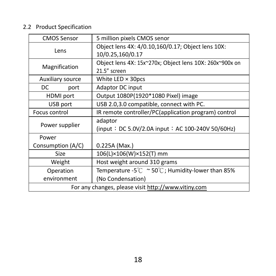 Product specification | MicroLinks UM06 - user guide User Manual | Page 20 / 24