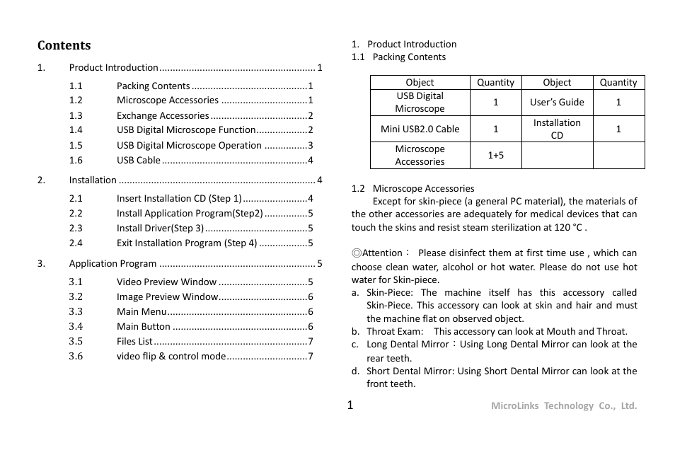 MicroLinks UM03 - user guide User Manual | Page 3 / 9