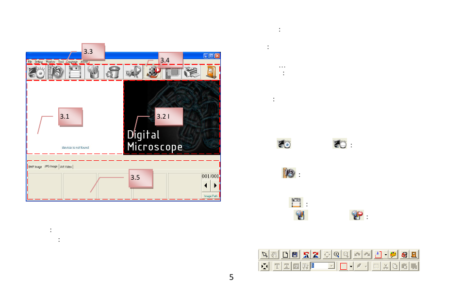 3 main menu, 4 main button | MicroLinks UM05 - user guide User Manual | Page 7 / 11