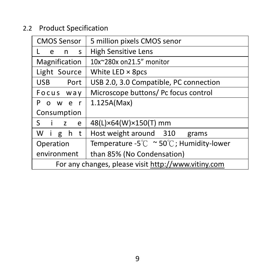 Product specification | MicroLinks UM12 - user guide User Manual | Page 11 / 16