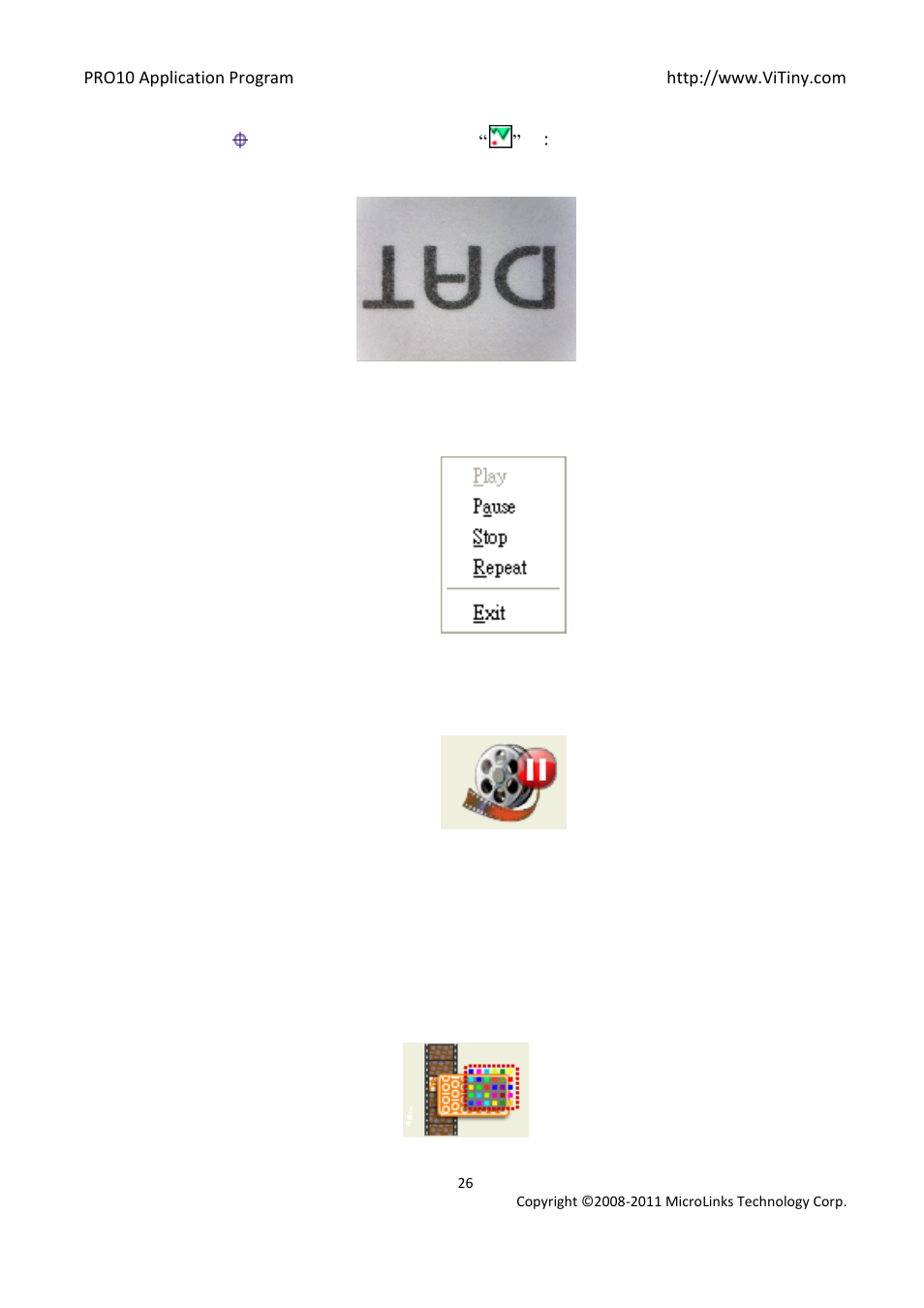 Stop broadcast, Edit image / leave editing, Image editor | MicroLinks PRO10 - user manual User Manual | Page 26 / 62
