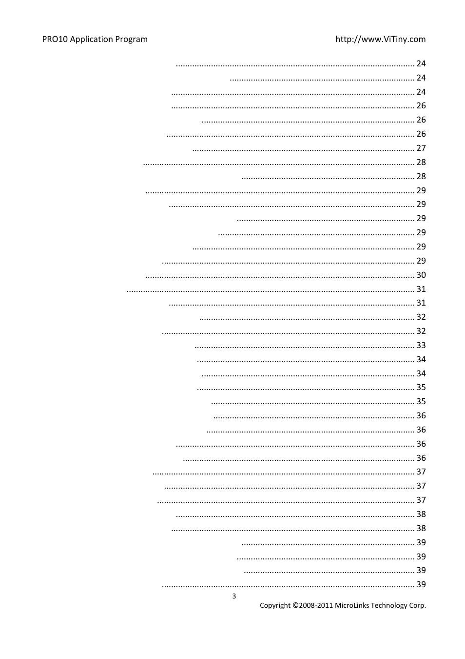 MicroLinks PRO10 - user manual User Manual | Page 3 / 62