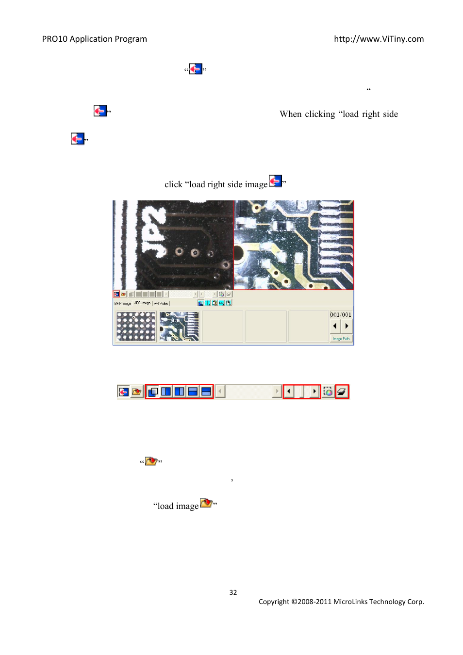 Load right side image, Load image | MicroLinks PRO10 - user manual User Manual | Page 32 / 62