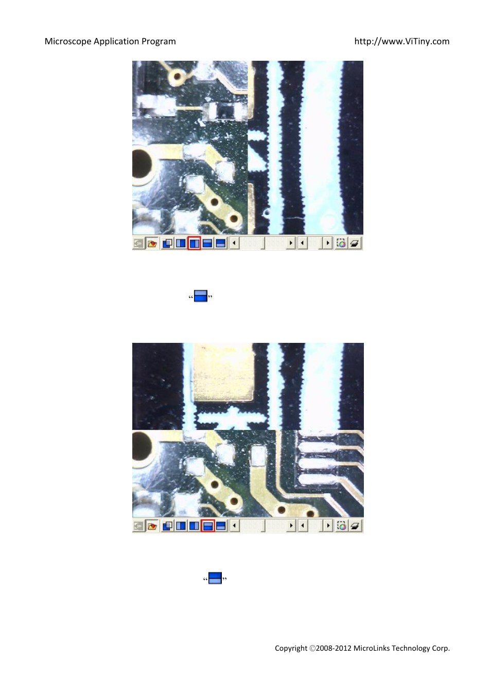 Top side comparison, Bottom side comparison | MicroLinks VT300 - user manual User Manual | Page 36 / 63