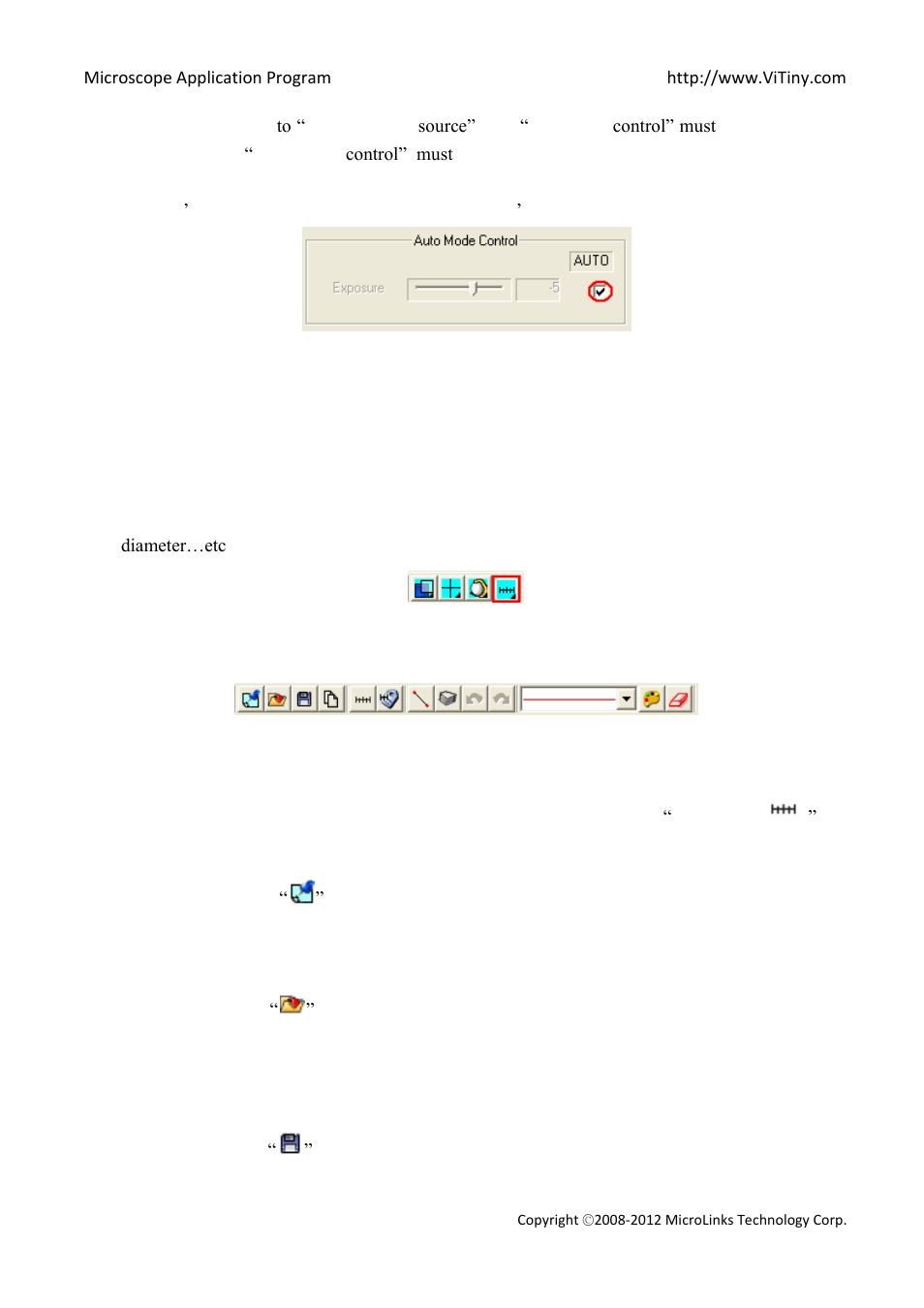 Measurement mode, Freeze frame, Load image | Save image | MicroLinks VT300 - user manual User Manual | Page 43 / 63