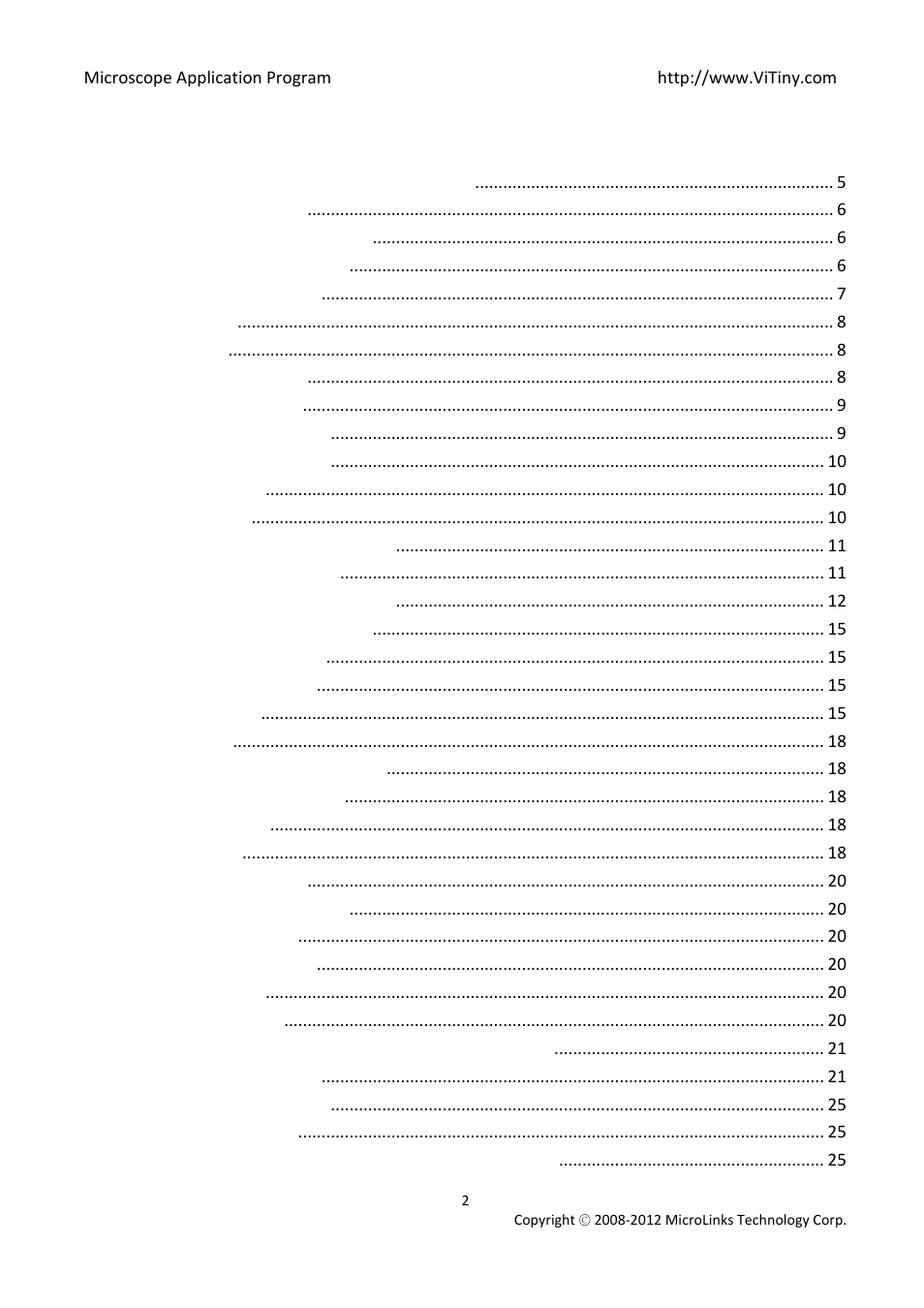 MicroLinks UM02 - user manual User Manual | Page 2 / 63