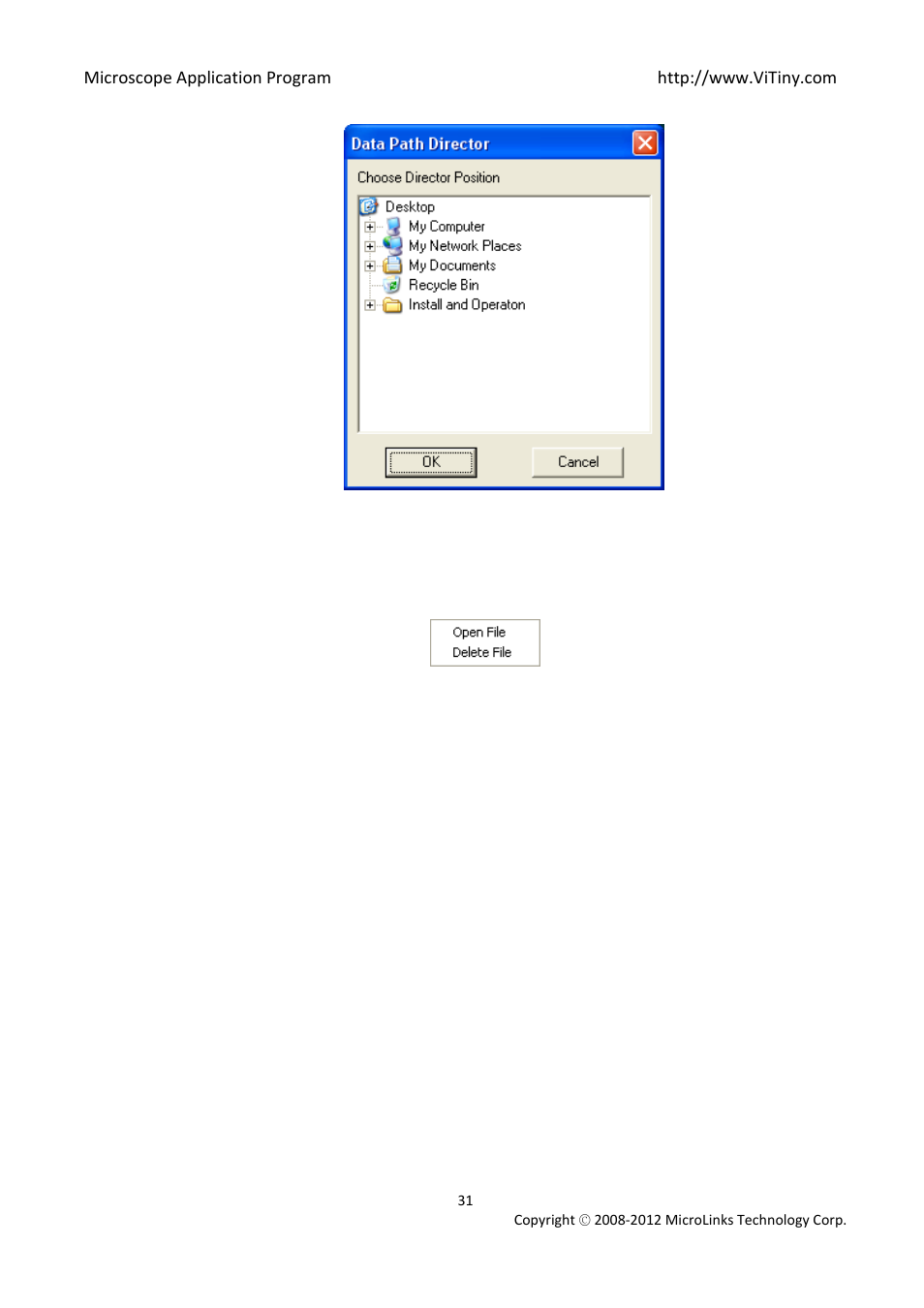 Quick click | MicroLinks UM02 - user manual User Manual | Page 31 / 63