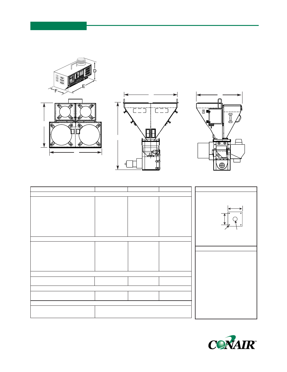 Specifications, Appendix b | Conair GB/ WSB User Manual | Page 100 / 118
