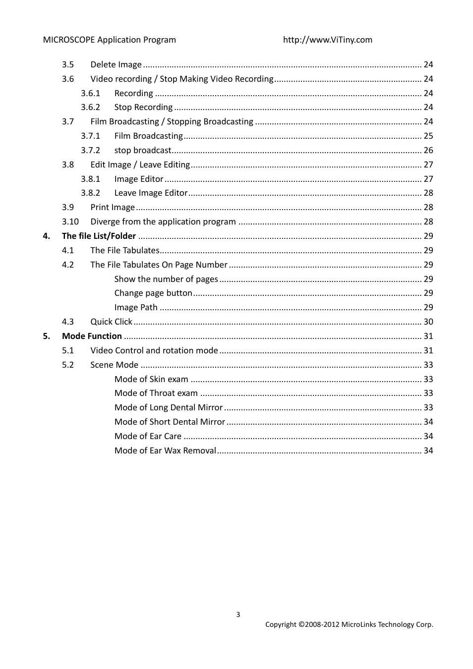 MicroLinks UM03 - user manual User Manual | Page 3 / 34