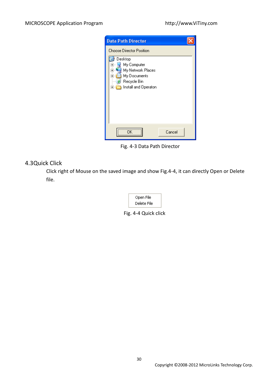 Quick click | MicroLinks UM03 - user manual User Manual | Page 30 / 34