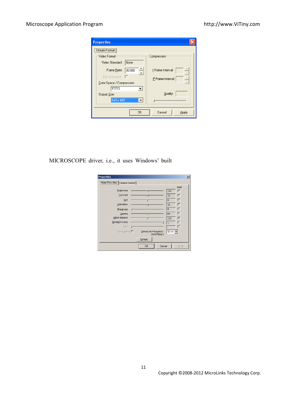 Video format source | MicroLinks UM05 - user manual User Manual | Page 11 / 72