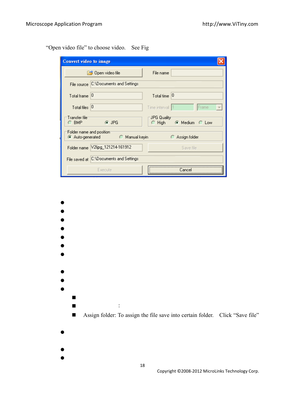MicroLinks UM05 - user manual User Manual | Page 18 / 72