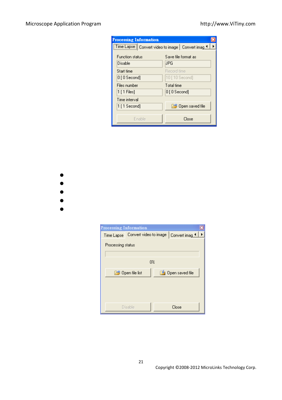MicroLinks UM05 - user manual User Manual | Page 21 / 72