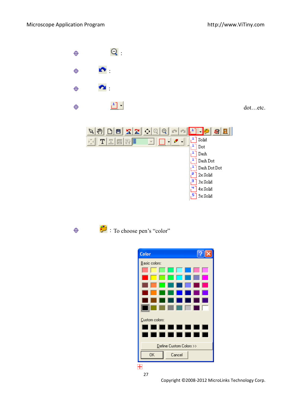 Fig.3-11 choose color | MicroLinks UM05 - user manual User Manual | Page 27 / 72