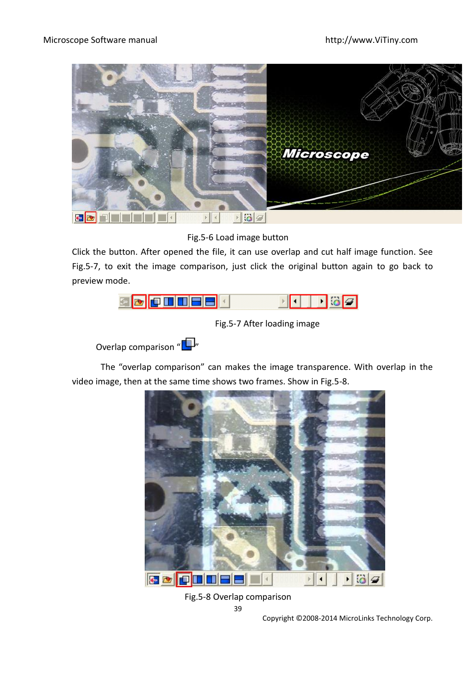 Overlap comparison | MicroLinks UM12 - user manual User Manual | Page 39 / 74