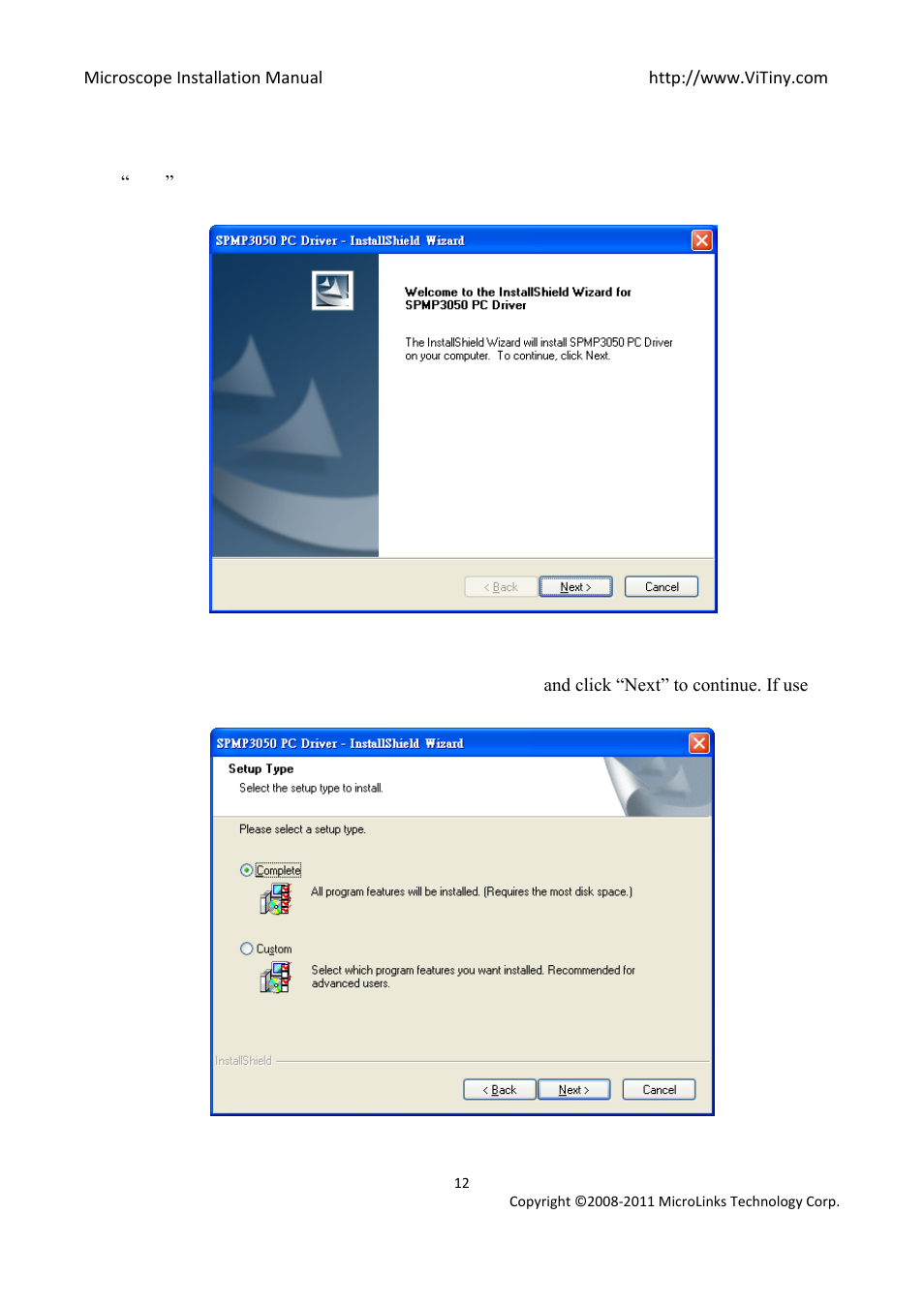 Welcome to use device setup wizard, Welcome to use, Setup wizard | MicroLinks PRO10 - install manual User Manual | Page 12 / 16