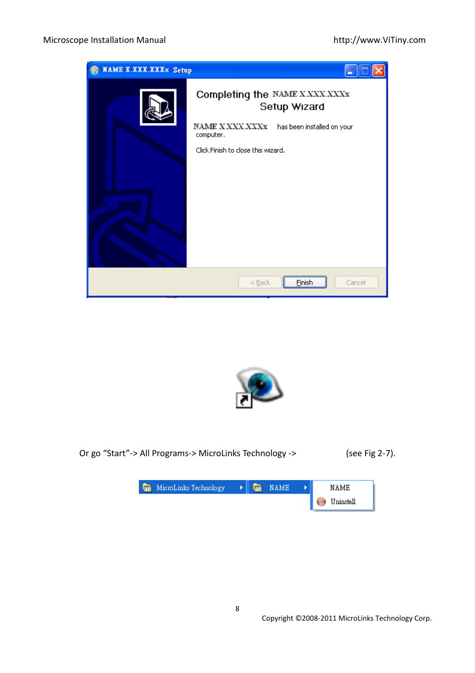 After installation complete | MicroLinks PRO10 - install manual User Manual | Page 8 / 16