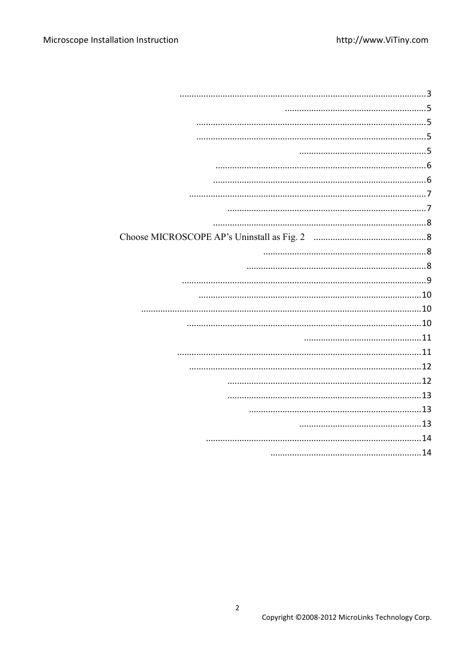 MicroLinks UM02 - install manual User Manual | Page 2 / 14