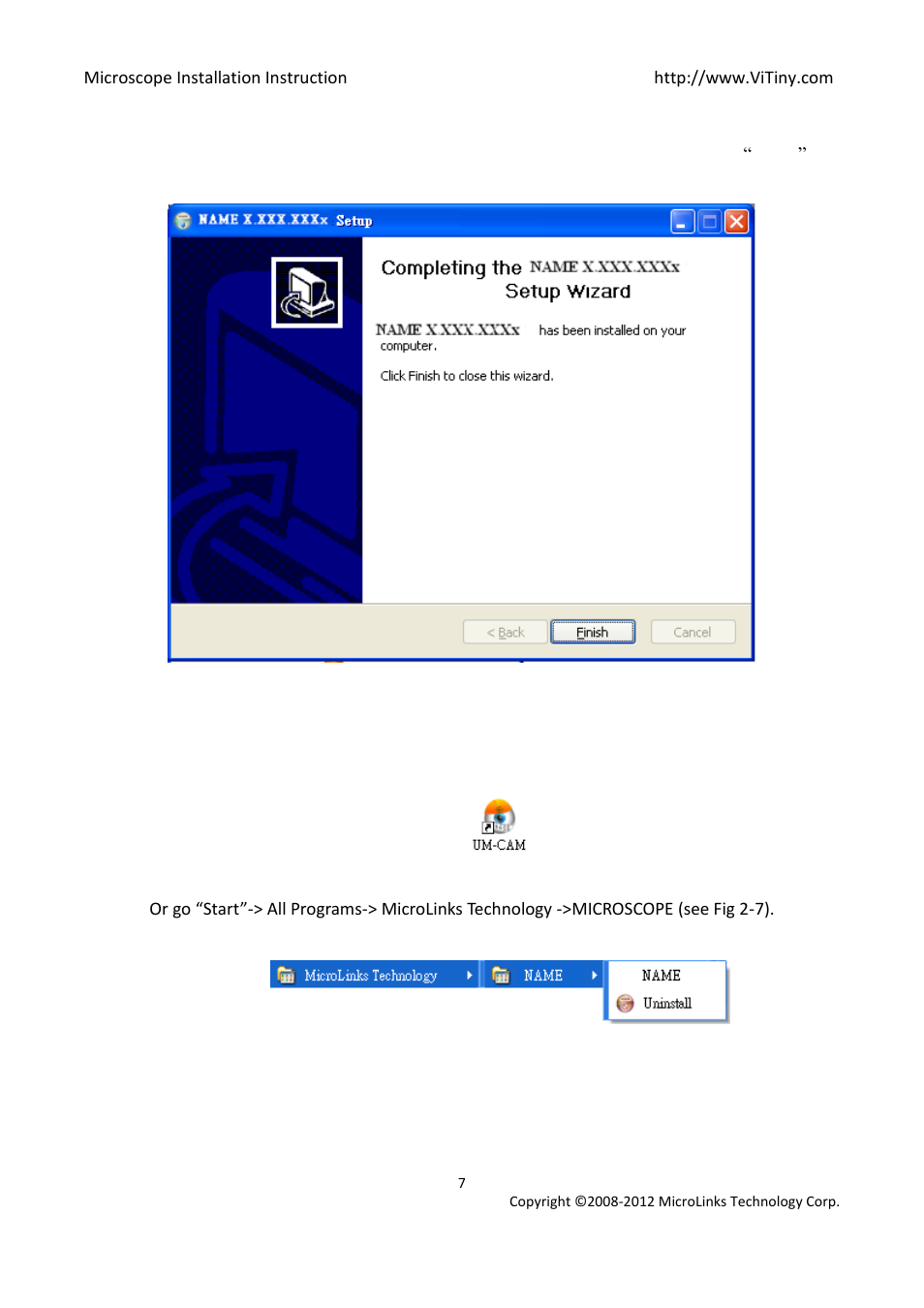Install completed, After installation completed | MicroLinks UM02 - install manual User Manual | Page 7 / 14
