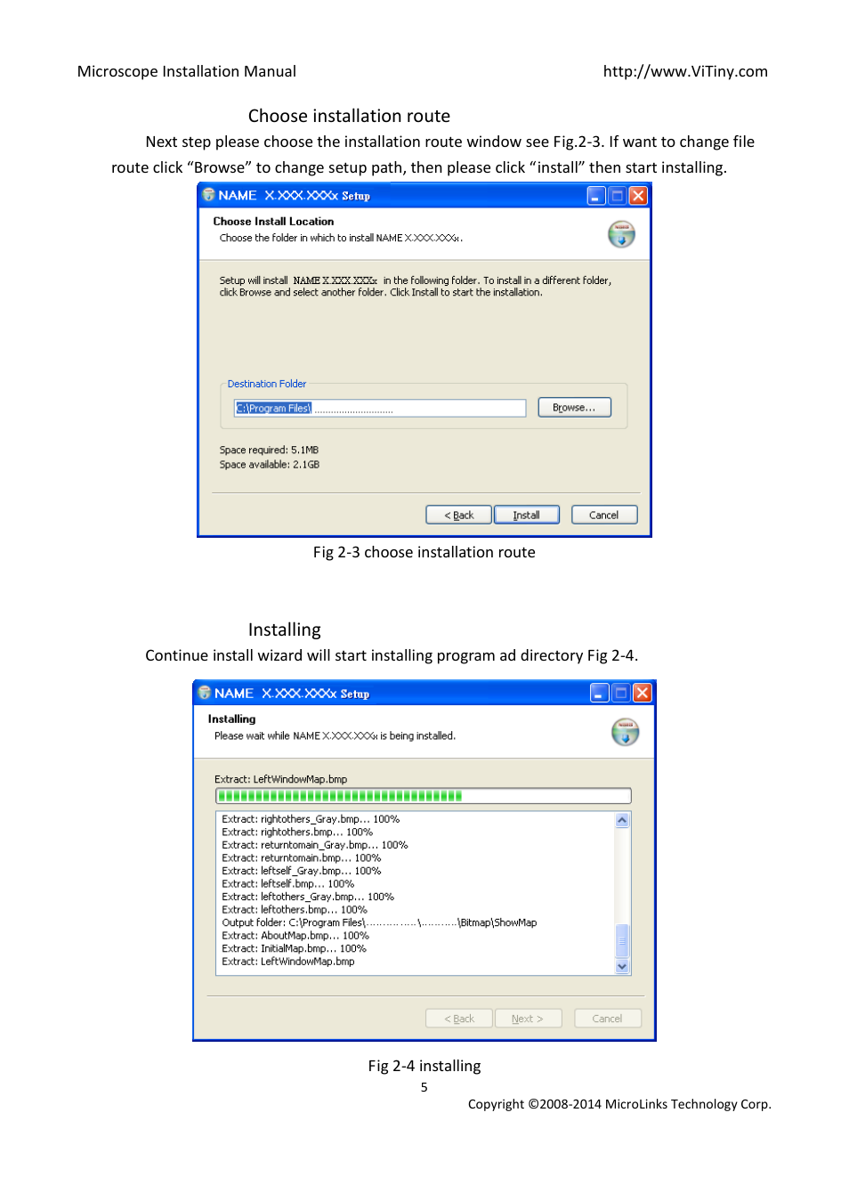 Choose installation route, Installing | MicroLinks UM12 - install manual User Manual | Page 5 / 8