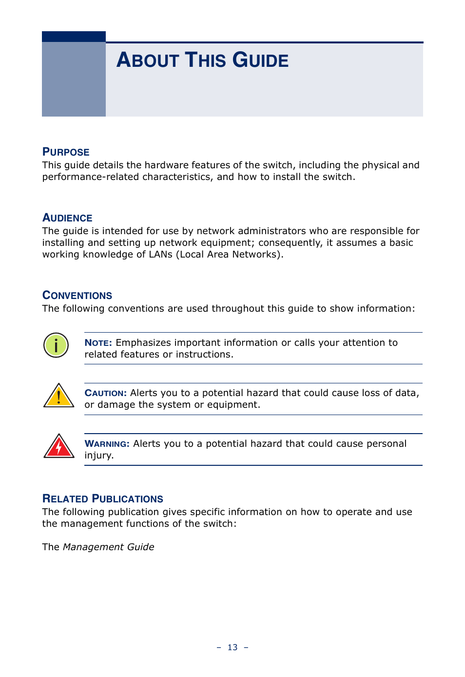 About this guide, Bout, Uide | Microsens MS453490M Installation User Manual | Page 13 / 70
