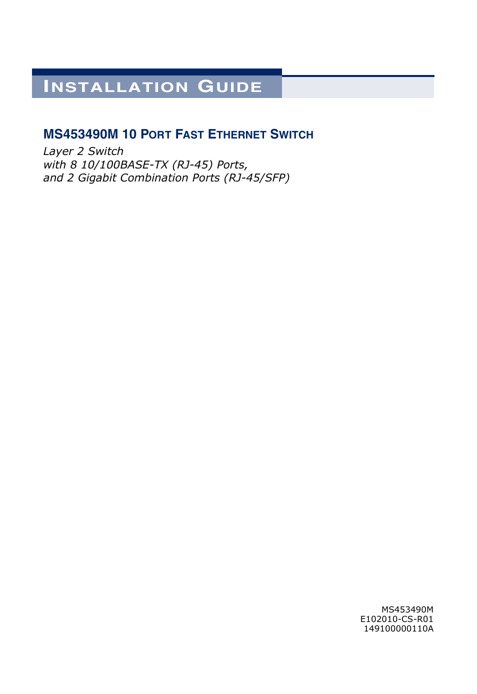 Microsens MS453490M Installation User Manual | Page 3 / 70