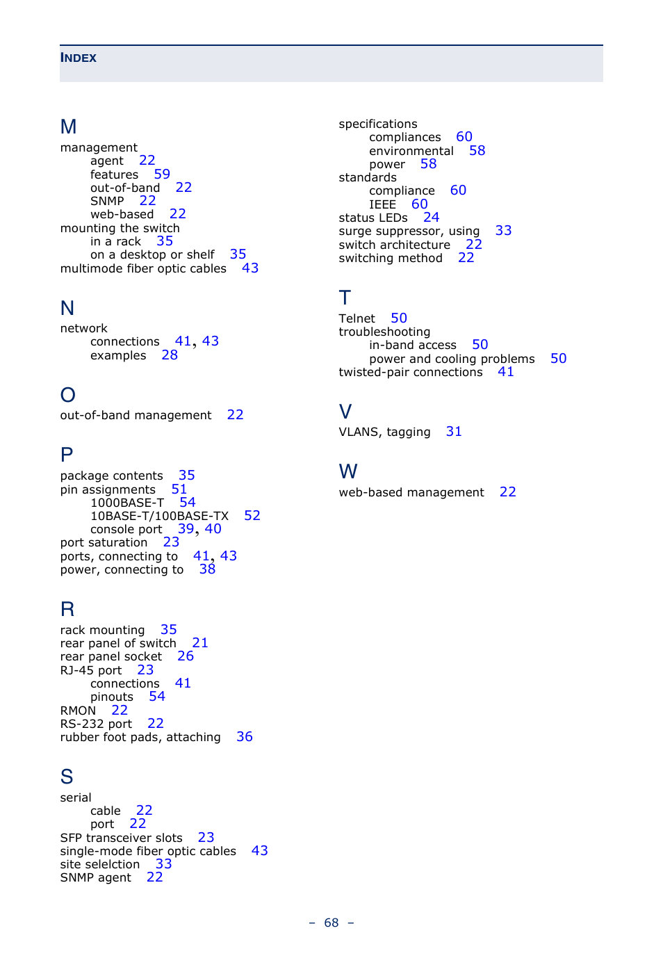 Microsens MS453490M Installation User Manual | Page 68 / 70