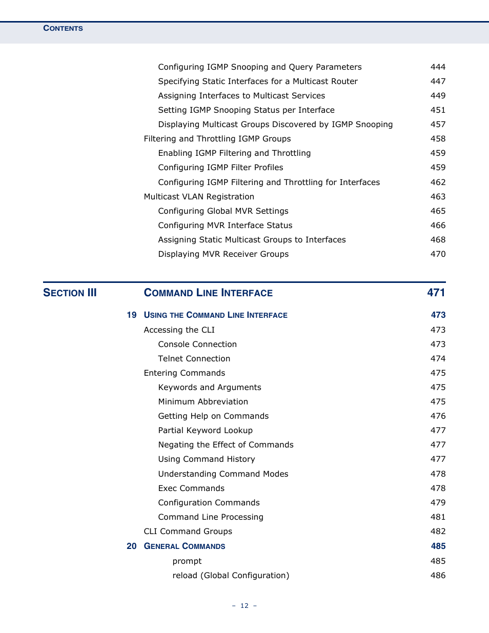 Iii c | Microsens MS453490M Management Guide User Manual | Page 12 / 984