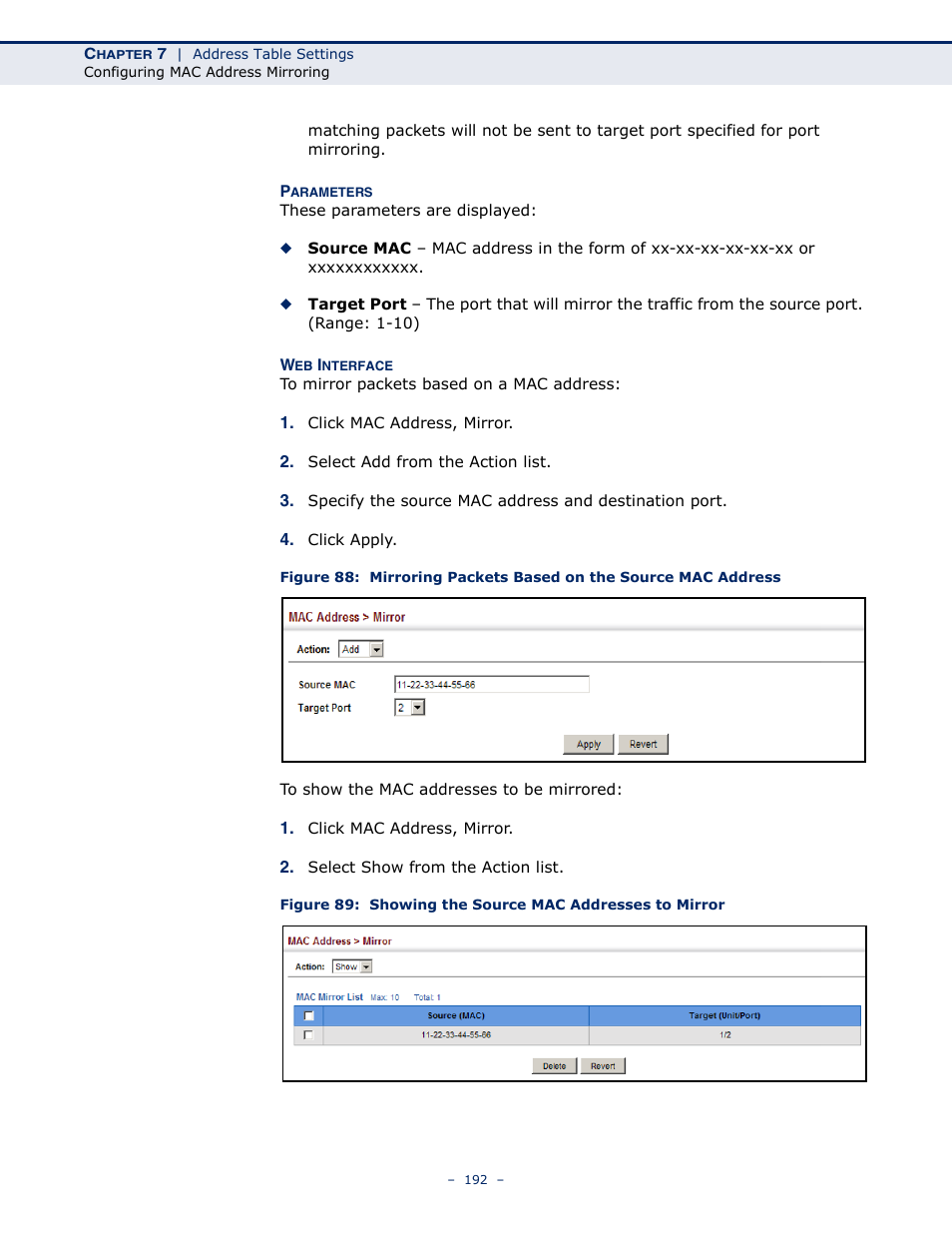 Microsens MS453490M Management Guide User Manual | Page 192 / 984