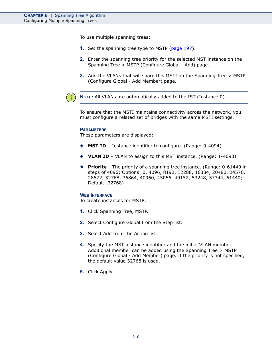 Microsens MS453490M Management Guide User Manual | Page 210 / 984