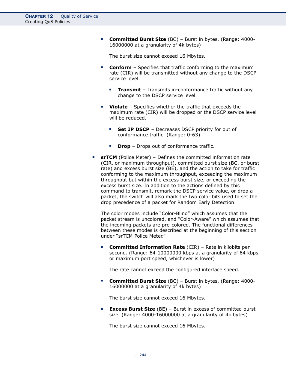 Microsens MS453490M Management Guide User Manual | Page 244 / 984